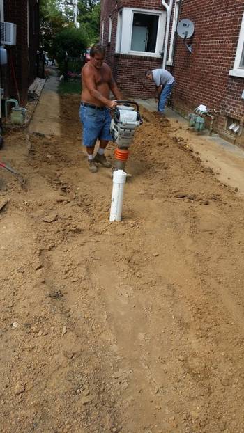 Backfill and tamp